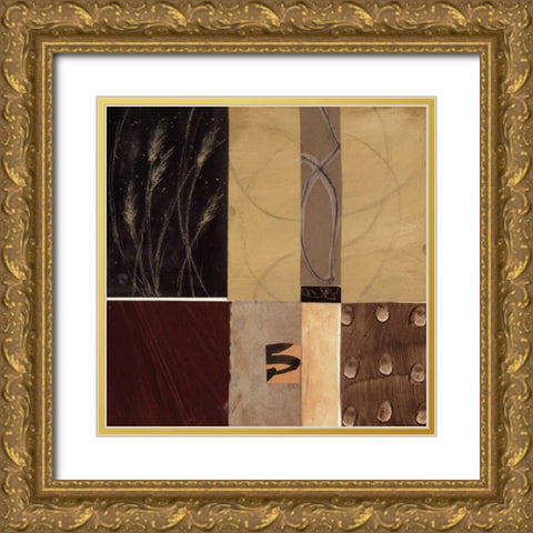 My Field II Gold Ornate Wood Framed Art Print with Double Matting by Hess, Gretchen