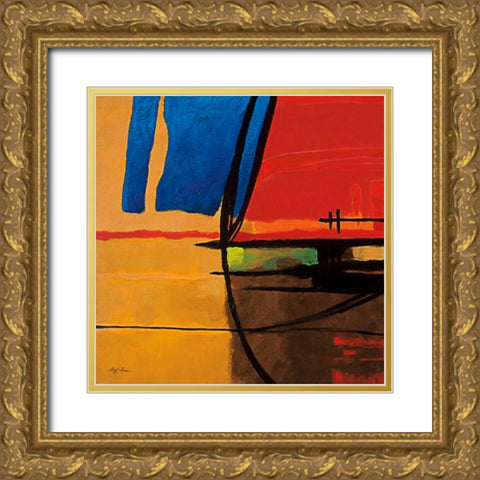 Somber Season I Gold Ornate Wood Framed Art Print with Double Matting by Hager, Geoff