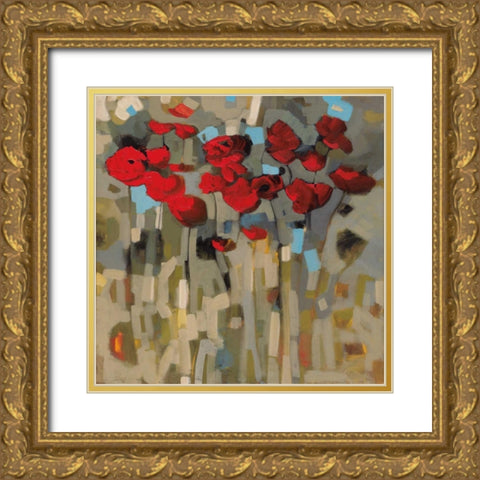 Splash of Delight II Gold Ornate Wood Framed Art Print with Double Matting by Harwood, Jennifer