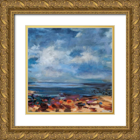 After the Storm Gold Ornate Wood Framed Art Print with Double Matting by Harwood, Jennifer