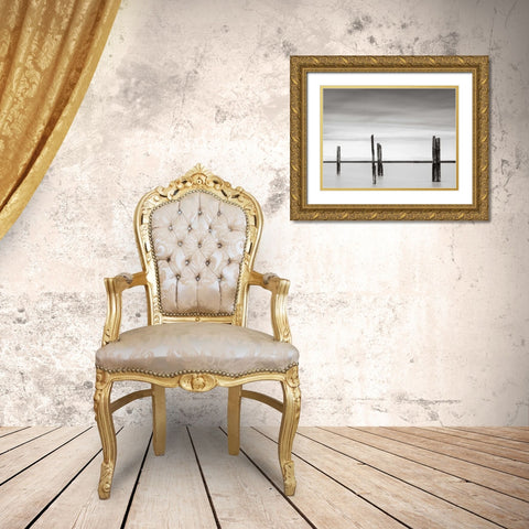 Cluster of Posts II Gold Ornate Wood Framed Art Print with Double Matting by Hislop, Lawrence