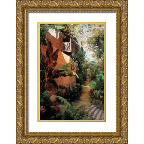 Camino Hermoso I Gold Ornate Wood Framed Art Print with Double Matting by Hali