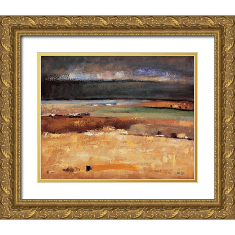 Stormy Day Gold Ornate Wood Framed Art Print with Double Matting by Izquierdo, Santiago