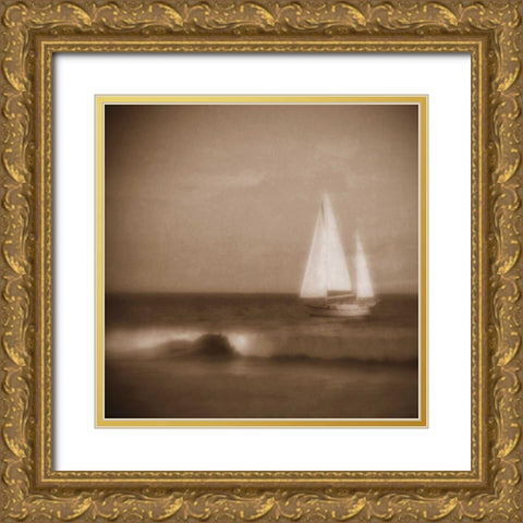 Fair Winds I Gold Ornate Wood Framed Art Print with Double Matting by Jacks, Heather