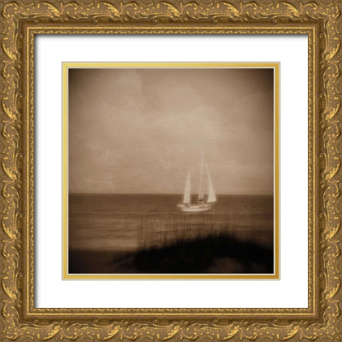 Fair Winds II Gold Ornate Wood Framed Art Print with Double Matting by Jacks, Heather
