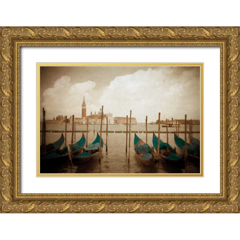 Venezia I Gold Ornate Wood Framed Art Print with Double Matting by Jacks, Heather