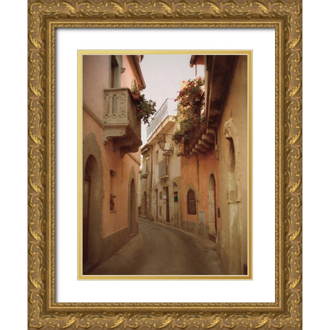 Forza DArgo Alleyway II Gold Ornate Wood Framed Art Print with Double Matting by Jacks, Heather