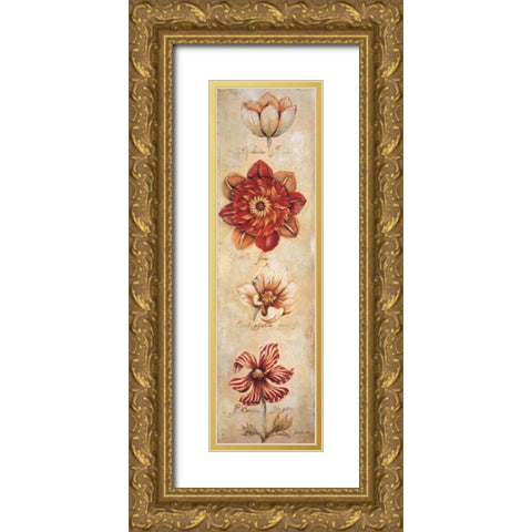 Tangerine Dream II Gold Ornate Wood Framed Art Print with Double Matting by Jardine, Liz