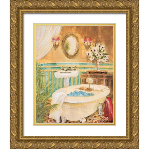 Hidden Oasis III Gold Ornate Wood Framed Art Print with Double Matting by Jardine, Liz