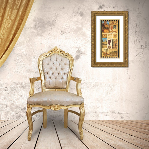 Wine Country II Gold Ornate Wood Framed Art Print with Double Matting by Jardine, Liz