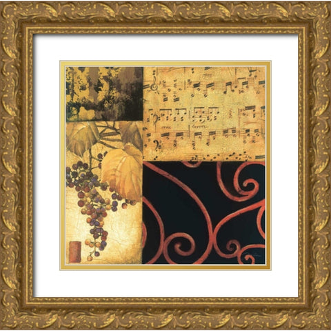 Autumn Waltz I Gold Ornate Wood Framed Art Print with Double Matting by Jardine, Liz