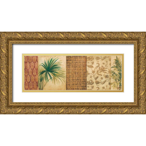 Palm Song I Gold Ornate Wood Framed Art Print with Double Matting by Jardine, Liz