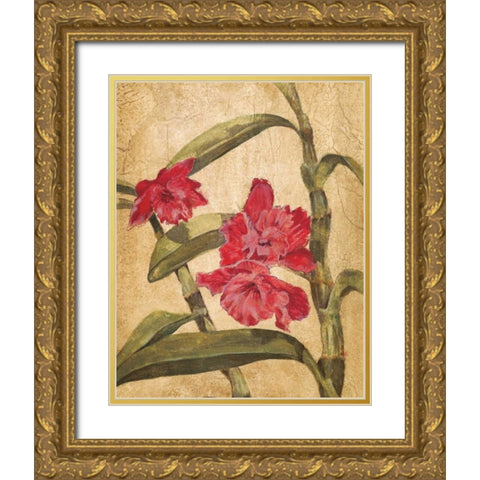 Hawaiian Tropics III Gold Ornate Wood Framed Art Print with Double Matting by Jardine, Liz
