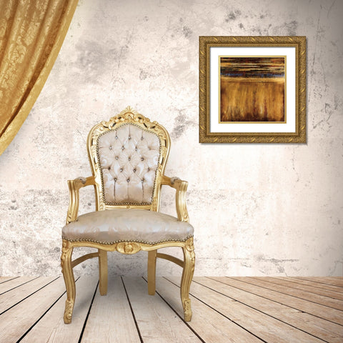 Eruption - Pompeii Gold Ornate Wood Framed Art Print with Double Matting by Jardine, Liz