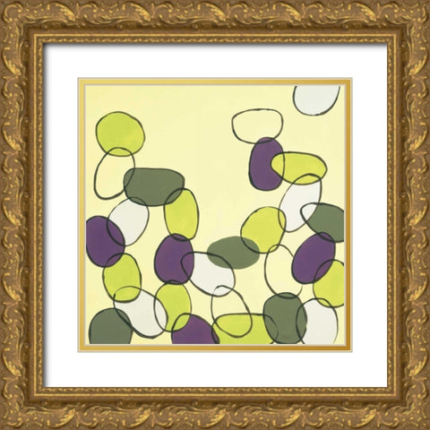Bubbles Gold Ornate Wood Framed Art Print with Double Matting by Kelly, Clair