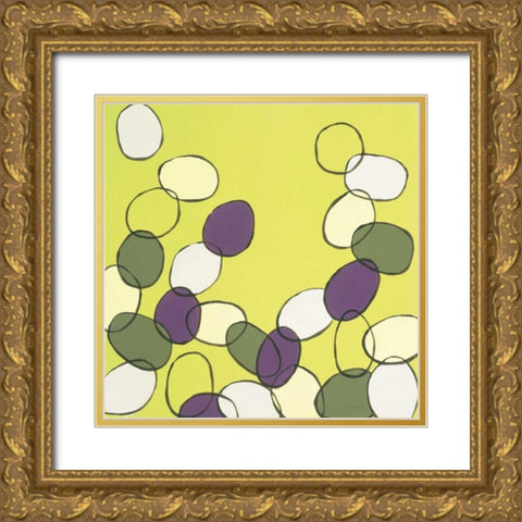 Bubbles Gold Ornate Wood Framed Art Print with Double Matting by Kelly, Clair