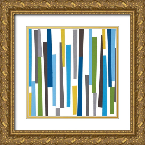 Pick-up Sticks Gold Ornate Wood Framed Art Print with Double Matting by Lawrence, Isabel