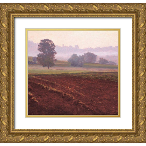 Pebraz Gold Ornate Wood Framed Art Print with Double Matting by Lovelace, Kent