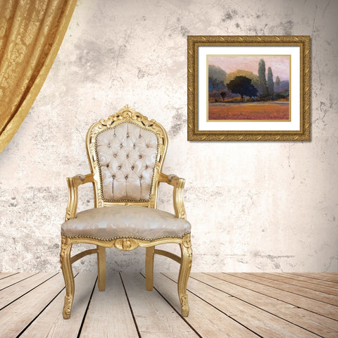 Campana Gold Ornate Wood Framed Art Print with Double Matting by Lovelace, Kent