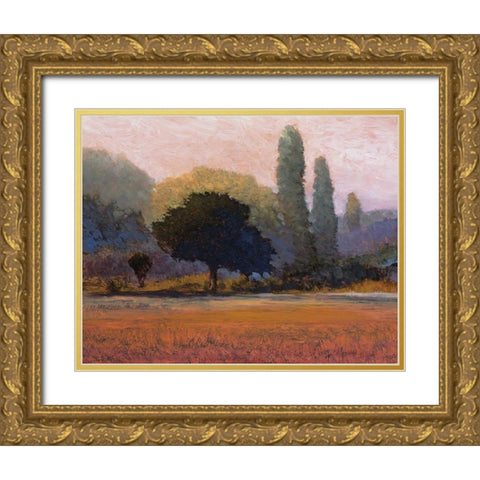 Campana Gold Ornate Wood Framed Art Print with Double Matting by Lovelace, Kent