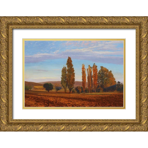 Chiana Gold Ornate Wood Framed Art Print with Double Matting by Lovelace, Kent