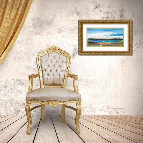 Moment I Gold Ornate Wood Framed Art Print with Double Matting by Lenker, Marlene