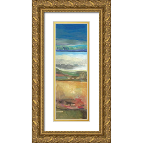 Nantucket Vistas I Gold Ornate Wood Framed Art Print with Double Matting by Lenker, Marlene