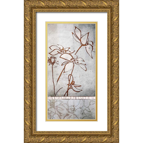 Touch of Spring II Gold Ornate Wood Framed Art Print with Double Matting by Lacie, Robert