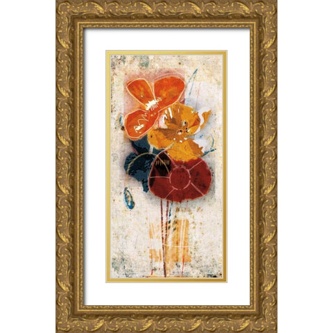 Floral Scents I Gold Ornate Wood Framed Art Print with Double Matting by Lacie, Robert