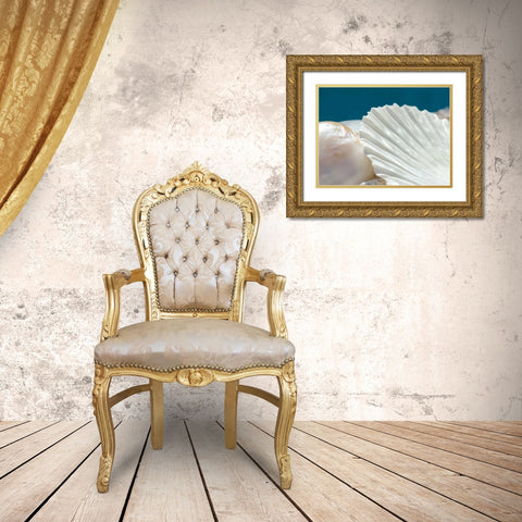 Fantastic Gold Ornate Wood Framed Art Print with Double Matting by Marie, Dina