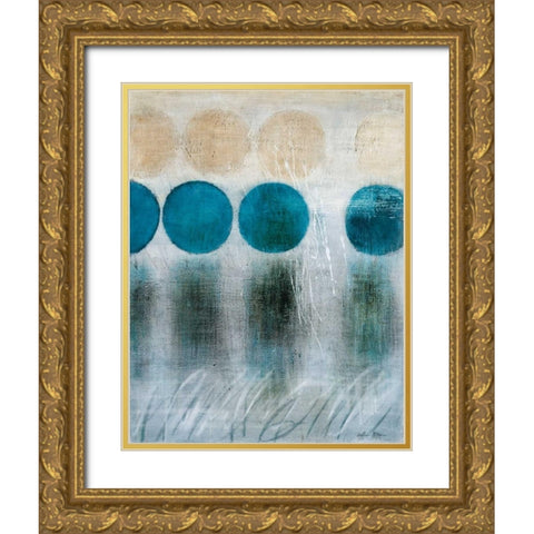 Blue Moon II Gold Ornate Wood Framed Art Print with Double Matting by McAlpine, Heather