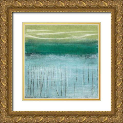 Shoreline Memories I Gold Ornate Wood Framed Art Print with Double Matting by McAlpine, Heather