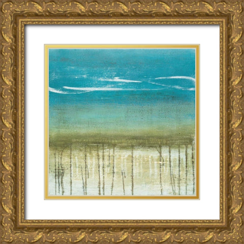 Shoreline Memories II Gold Ornate Wood Framed Art Print with Double Matting by McAlpine, Heather