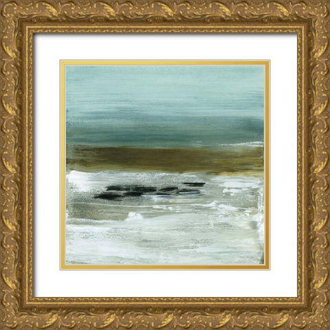 Beach Horizon Gold Ornate Wood Framed Art Print with Double Matting by McAlpine, Heather