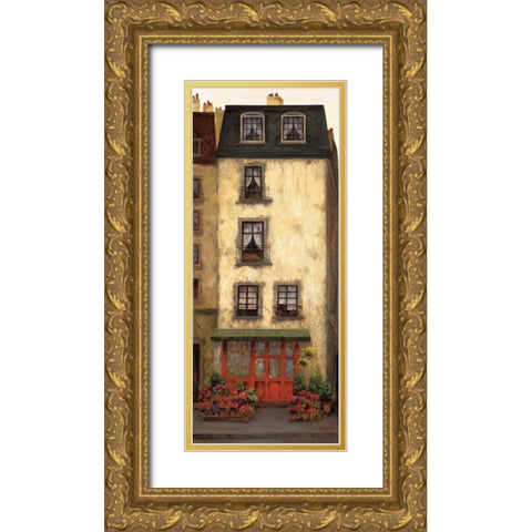 Flowers on the Boulevard III Gold Ornate Wood Framed Art Print with Double Matting by Masdeu, Montserrat