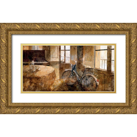 Interior Gold Ornate Wood Framed Art Print with Double Matting by Martin, Noemi