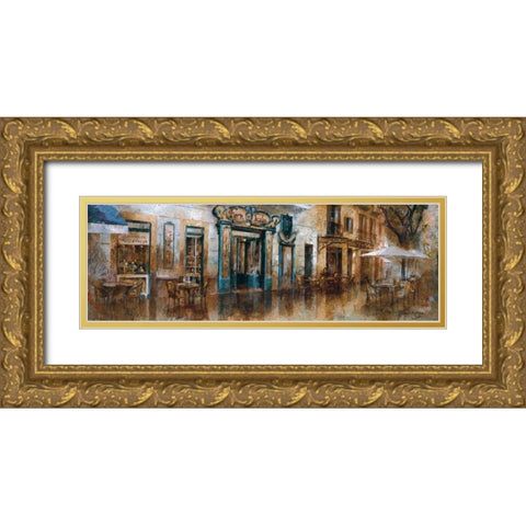 Forn des Teatre Gold Ornate Wood Framed Art Print with Double Matting by Martin, Noemi