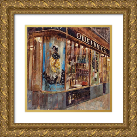 Gourmet Shop Gold Ornate Wood Framed Art Print with Double Matting by Martin, Noemi