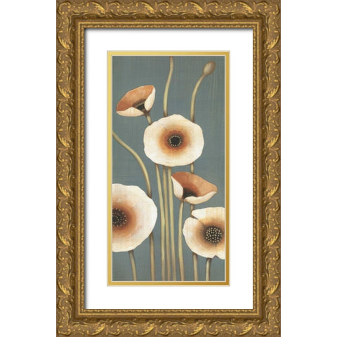 Buttercup II Gold Ornate Wood Framed Art Print with Double Matting by MAJA