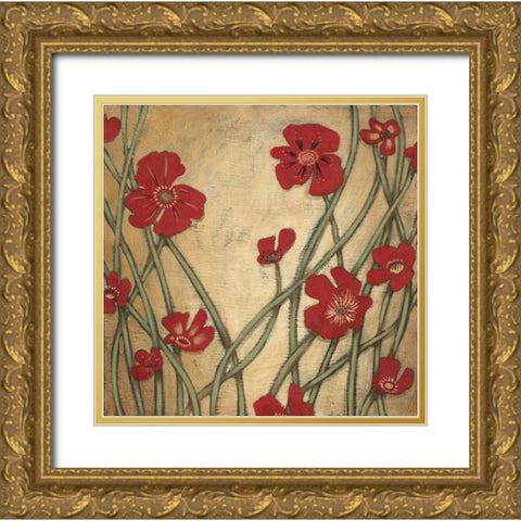Morning Poem I Gold Ornate Wood Framed Art Print with Double Matting by MAJA