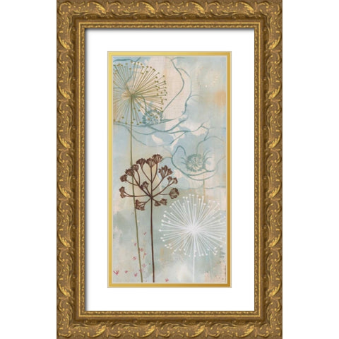 Luminosa Gold Ornate Wood Framed Art Print with Double Matting by MAJA