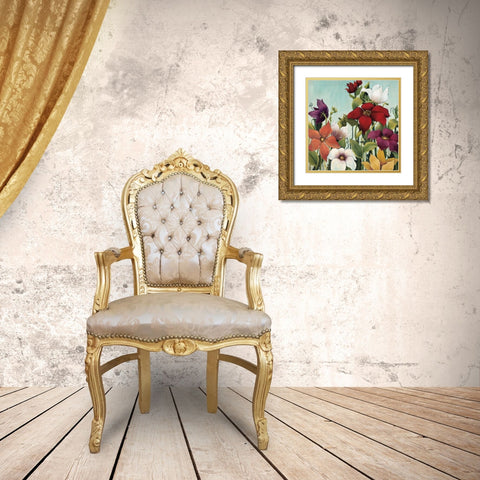 Efflorescence Gold Ornate Wood Framed Art Print with Double Matting by MAJA