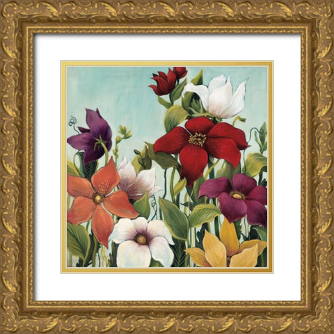 Efflorescence Gold Ornate Wood Framed Art Print with Double Matting by MAJA
