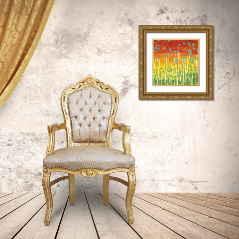 Spring View Gold Ornate Wood Framed Art Print with Double Matting by Nichtberger, Liz