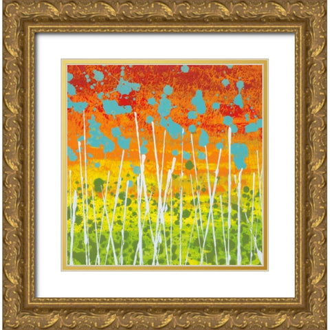 Garden Loveliness Gold Ornate Wood Framed Art Print with Double Matting by Nichtberger, Liz
