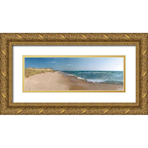 The Sand and the Sea Gold Ornate Wood Framed Art Print with Double Matting by Nagler, Monte