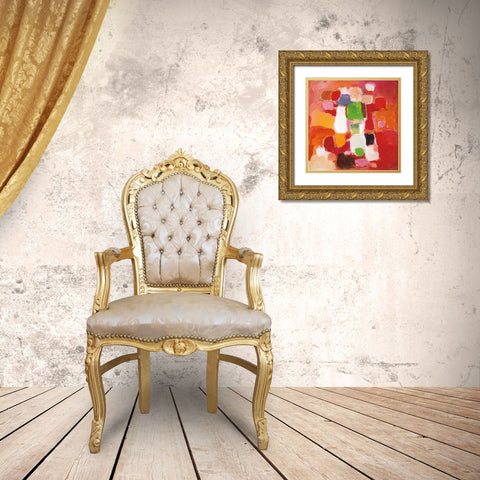 New Day  Gold Ornate Wood Framed Art Print with Double Matting by Noel, Noella
