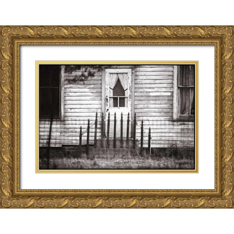 Americana Gold Ornate Wood Framed Art Print with Double Matting by OMara, James