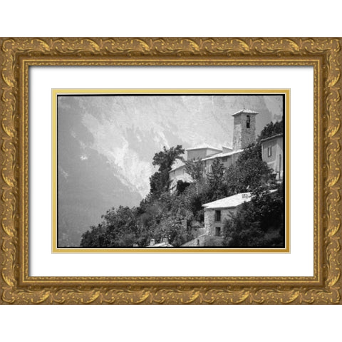 Provence Gold Ornate Wood Framed Art Print with Double Matting by OMara, James