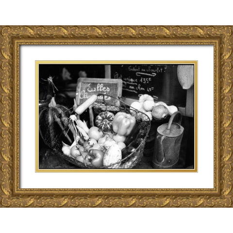 Provence Gold Ornate Wood Framed Art Print with Double Matting by OMara, James